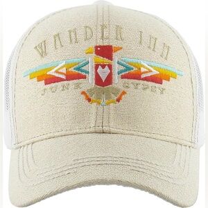 Junk Gypsy Wander Inn Trucker Aztec Hat One Size